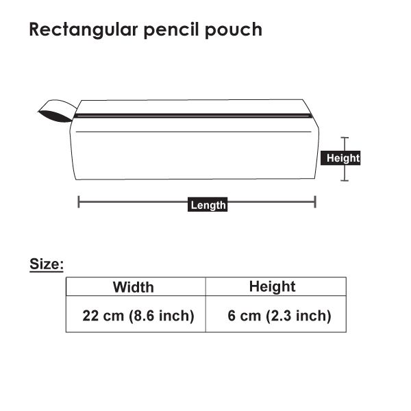 rectang lepencil pouch